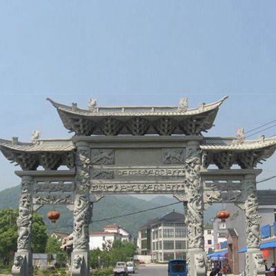 新農(nóng)村牌坊制作用什么石材？需要注意什么？
