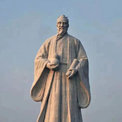 戶(hù)外大型石雕名人，古人著名醫(yī)學(xué)家名醫(yī)塑像