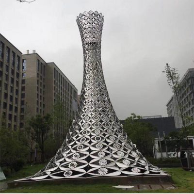 戶(hù)外廣場(chǎng)大型創(chuàng)意不銹鋼園林景觀擺件