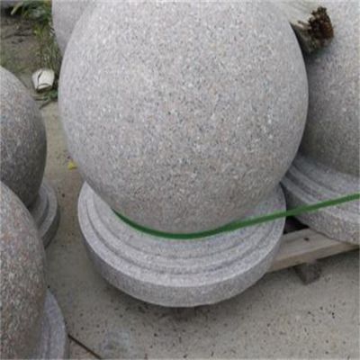 天然大理石花崗巖雕刻阻車石球小區(qū)公園門(mén)前擺件
