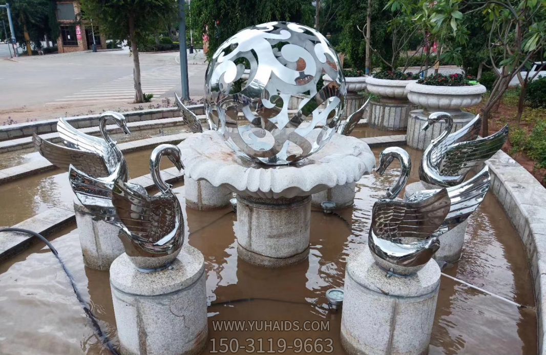 公園廣場(chǎng)小區(qū)鏡面不銹鋼創(chuàng)意熊貓噴泉天鵝雕塑 公園廣場(chǎng)小區(qū)鏡面不銹鋼創(chuàng)意熊貓噴泉天鵝雕塑