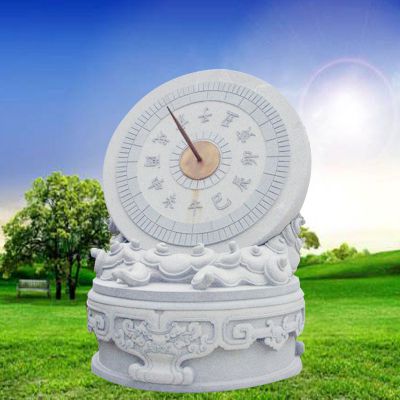 戶(hù)外園林景觀石雕赤道計(jì)時(shí)器日晷雕塑