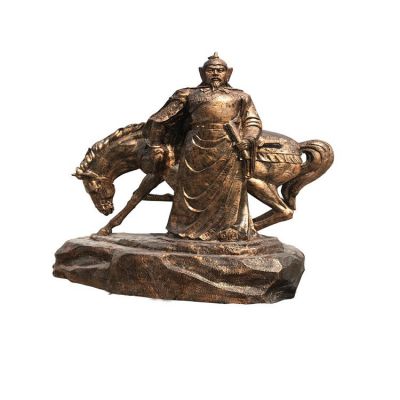 銅雕古代將軍戰(zhàn)士人物景觀(guān)雕塑